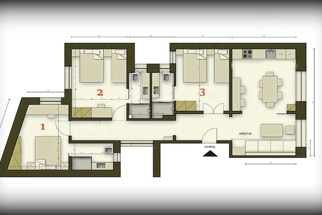 Athens Center Modern Apt in Art Nouveau Building Extérieur photo